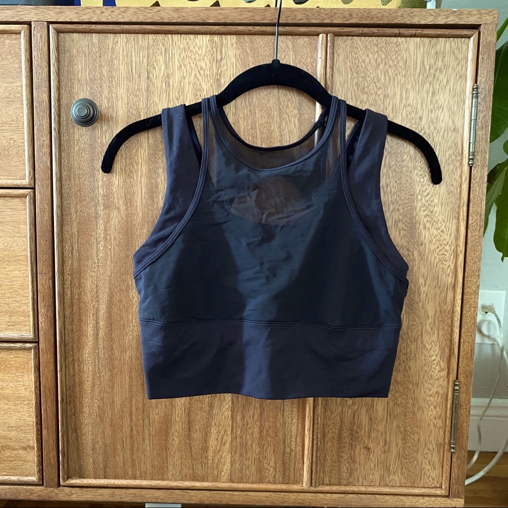 EUC Lululemon Black Mesh Bra